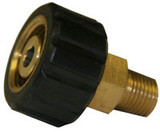 Twist Disconnect Coupler - 1/4" MPT - Brass/Plated Steel