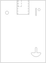 Faceplate - Pin Lock - Coin Slot & Toggle Hole