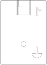 Faceplate - Pin Lock - Coin Slot & Toggle Holes