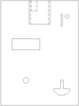 Faceplate - Pin Lock - Coin Slot, Digital Display & Hole for Toggle Switch 6068