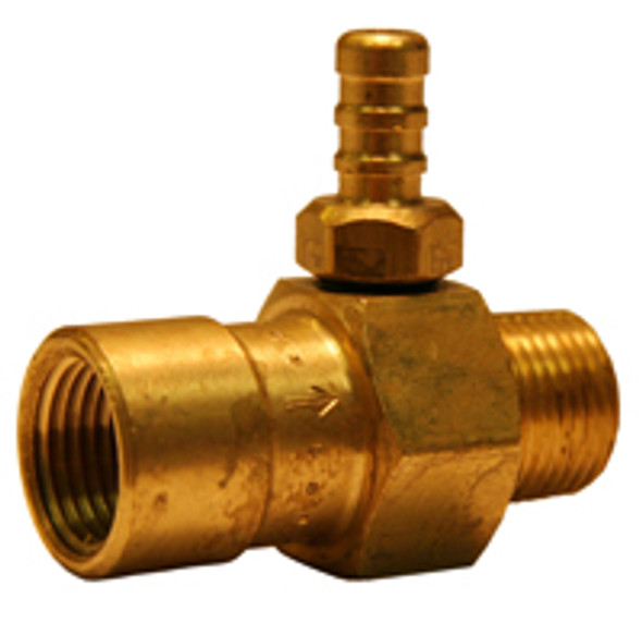 Downstream Injector - Long Body - Non-Adjustable - 3-5 GPM Brass