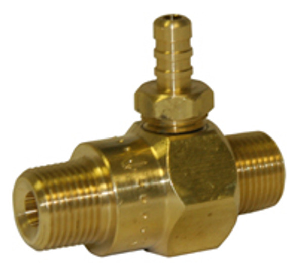 Downstream Acid Injector - Maxi-Flow - Non-Adjustable - 3-5 GPM Brass