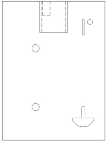Faceplate - Pin Lock - Coin Slot & Multiple Holes for Toggle Switches