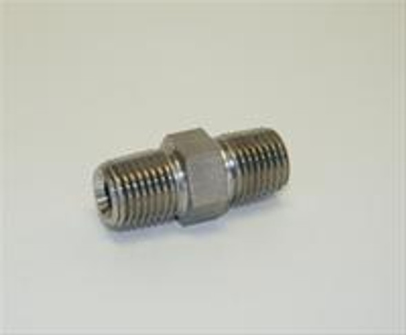 1/4" NPT SST Hex Nipple Male for Devilbiss Compressor