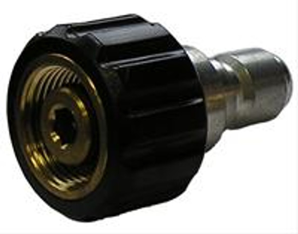 Twist Quick Disconnect Plug - 3/8" MPT - Brass/Plated Steel