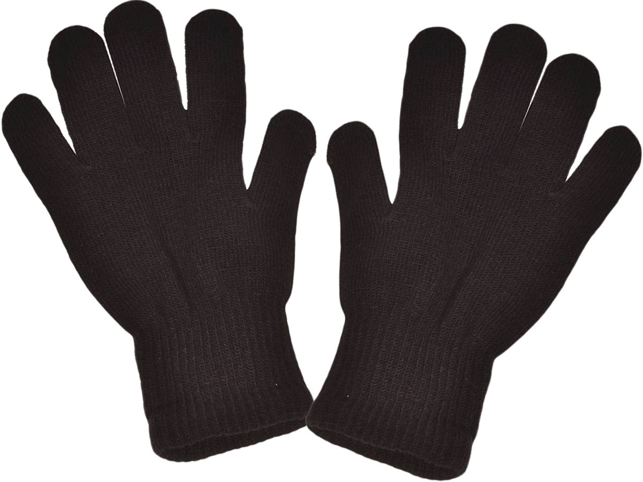 black knit gloves bulk