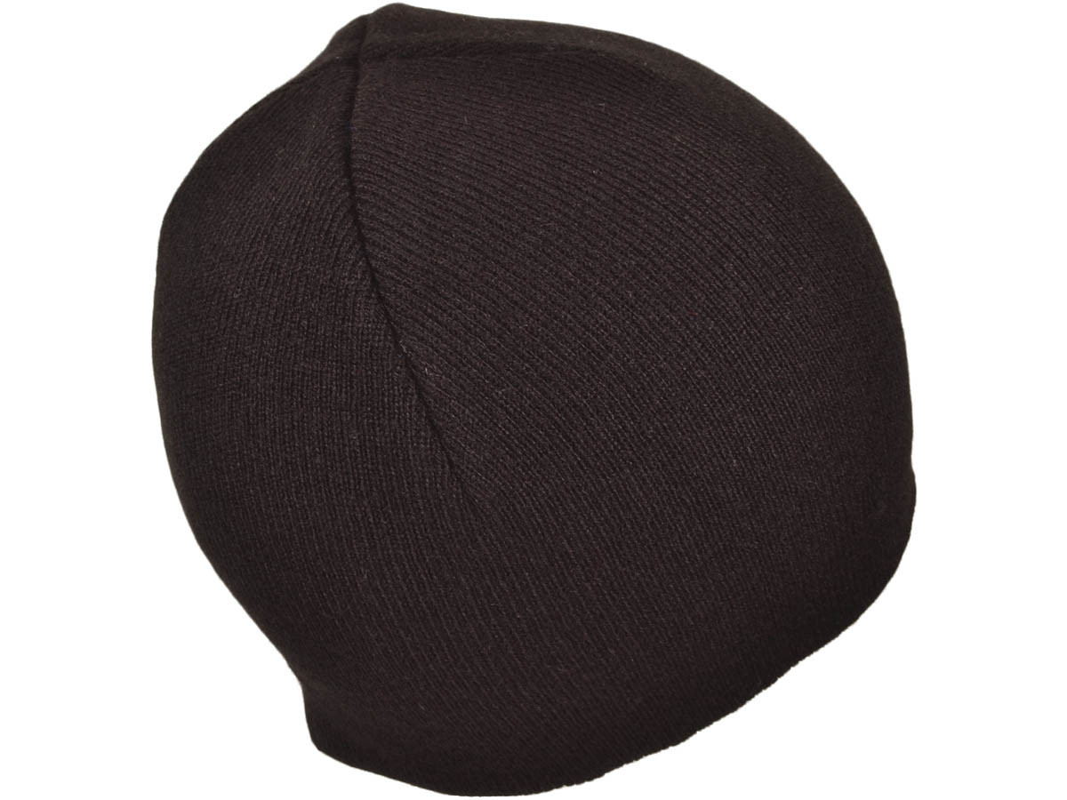 Wholesale BK Winter Plain/Blank Short Beanies Knit Hat Skull Toboggan Stocking Caps (Black)