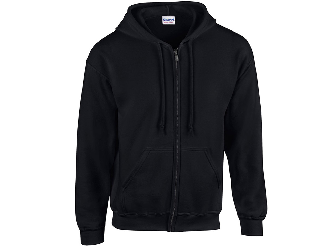 black full zip hoodie