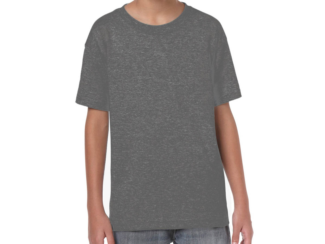 T‑Shirts Gildan G500b Youth Unisex 5.3 oz. HD Heavy Cotton™ (White ...