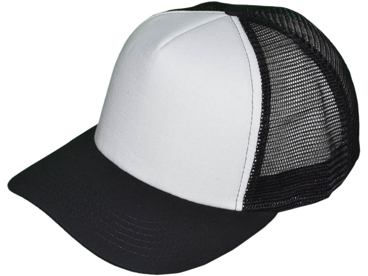 Wholesale Blank Cotton Foam Trucker Hats BK Caps Foam Front Mid