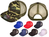 Flat Bill Trucker Hats - BK Caps SnapBack Mesh Flat Bill Trucker Hats - BK Caps SnapBack Mesh
