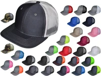 Blank Trucker Hats - 6 Panel SnapBack Mesh BK Caps  (Compare to Richardson Trucker Hats 112) - 5216