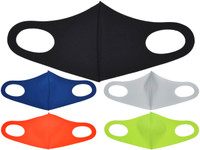 Reusable Fashion Face Mask - Adult Face 3D Mask black royal blue orange white orange neon yellow lime Reusable Fashion Face Mask - Adult Face 3D Mask black royal blue orange white orange neon yellow lime