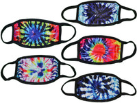 *Dozen Pack* Reusable Tie-Dye Print Fabric Face Masks (Assorted) *Dozen Pack* Reusable Tie-Dye Print Fabric Face Masks (Assorted)