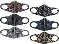 *Dozen Pack* 3D Fashion Face Masks with Valve - Reusable Ladies Printed Fabric (Assorted) all colors *Dozen Pack* 3D Fashion Face Masks with Valve - Reusable Ladies Printed Fabric (Assorted) all colors