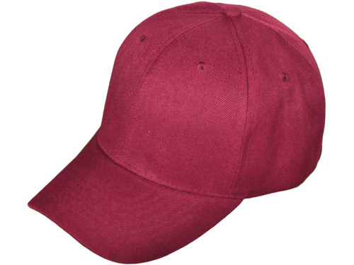 6 Panel Mid Profile Blank Baseball Caps 