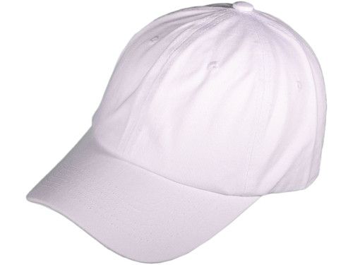 plain white dad hat