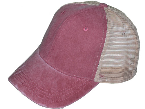 Vintage Mesh Trucker Hats - BK Caps Low Profile Structured Pigment-Dyed  Cotton (12 Colors Available) - 5026