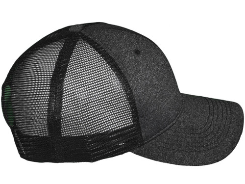 Wholesale polyester Caps Melange BK Structured Hats Trucker Mesh