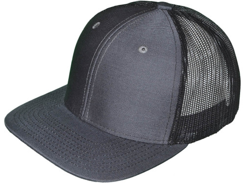 trucker hat grey black