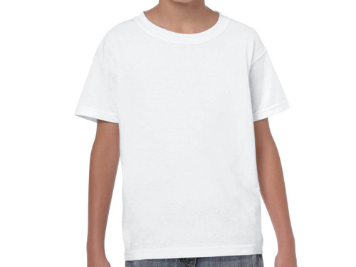 T‑Shirts Gildan G500b Youth Unisex 5.3 oz. HD Heavy Cotton™ (White ...