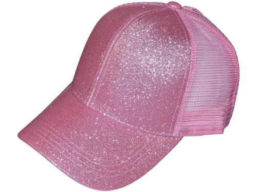 Wholesale Glitter Ponytail Trucker Hats 