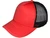Blank Foam Trucker Hats - BK Caps Foam Front Mid Profile Mesh red black