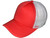 Blank Foam Trucker Hats - BK Caps Foam Front Mid Profile Mesh red-white