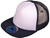 5 Panel Foam Front Trucker Mesh Back Hats BK Caps 2 Tone Flat Bill Polyester White navy