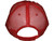 frayed Vintage Mesh Trucker Hats with Contrast Underbill BK Caps Distressed Low Profile Unstructured Cotton red back