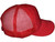 Quilted Foam Trucker Hats - BK Caps Mid Profile Mesh Back red  side