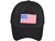 Patriotic Embroidered Dad Hats black with US Flag front