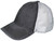 Pigment-Dyed Cotton Mesh Trucker Hats Black/white