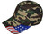 Patriotic US Flag Baseball Hats green camo