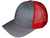 Blank SnapBack Mesh Trucker Hats heather gray red