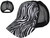 Ponytail Animal Print Trucker Hats - BK Caps Women Fashion Leopard Mesh Back Messy High Bun zebra white black