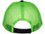 Vintage Trucker Hats - Low Profile Unstructured Cotton Mesh BK Caps black neon green back