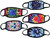 *Dozen Pack* Reusable Tie-Dye Print Fabric Face Masks (Assorted) 