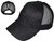 Glitter Ponytail Trucker Hats - Low Profile Structured Mesh Ladies BK Caps black