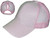 Glitter Ponytail Trucker Hats - Low Profile Structured Mesh Ladies BK Caps pink 