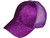 Glitter Ponytail Trucker Hats - Low Profile Structured Mesh Ladies BK Caps purple 