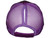 Glitter Ponytail Trucker Hats - Low Profile Structured Mesh Ladies BK Caps purple back