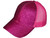 Glitter Ponytail Trucker Hats - Low Profile Structured Mesh Ladies BK Caps Fuchsia 
