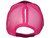 Glitter Ponytail Trucker Hats - Low Profile Structured Mesh Ladies BK Caps Fuchsia back