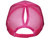 Blank Ponytail Foam Trucker Hats - 5 Panel BK Caps Vintage Mid Profile Mesh Back fuchsia hot pink back