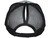 Blank Ponytail Foam Trucker Hats - 5 Panel BK Caps Vintage Mid Profile Mesh Back light gray/black back
