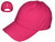Ponytail Vintage Dad Hats - Ladies Low Profile Unstructured Washed Distressed Cotton Twill Polo BK Caps Velcro Closure Messy High Bun fuchsia hot pink 