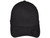Fitted Baseball Hats - Blank Low Profile Cotton Twill Caps black front