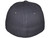 Fitted Baseball Hats - Blank Mid Profile Cotton Twill Caps dark gray charcoal back