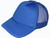 *Youth Size* Blank Foam Trucker Hats - BK Caps Foam Front Mid Profile Mesh Back royal blue